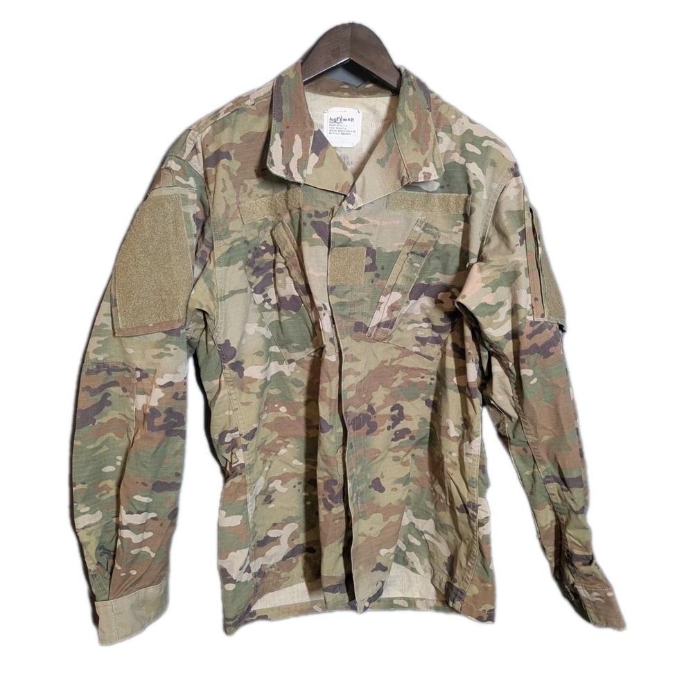 Military Shirt Mens S Regular Insect Shield ACU Army Combat Uniform OCP Camo